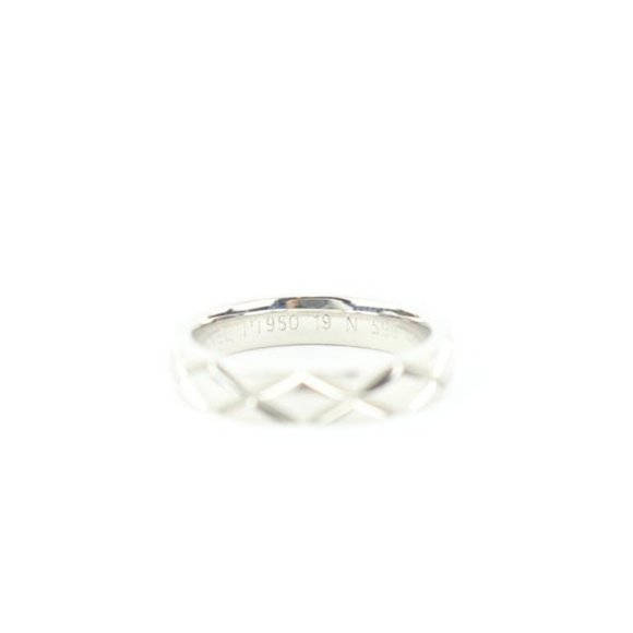 Chanel Size 3.5US PT950 Matelasse Quilted Platinum - Picture 9 of 12